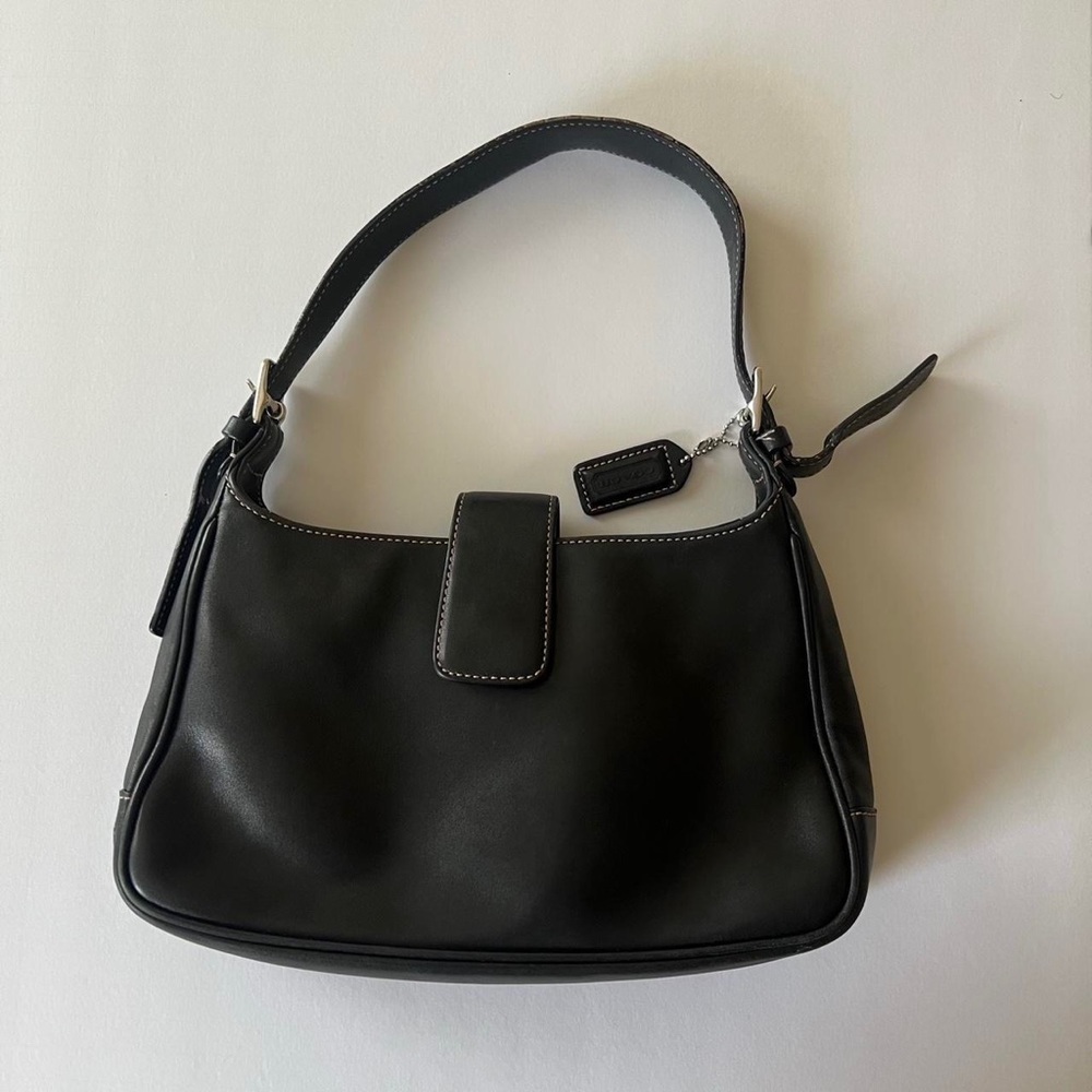 COACH Black Baguette Bag